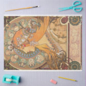 Alphonse Mucha Art Deco Art Nouveau Decoupage Tissuepapier (Craft)