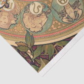 Alphonse Mucha Art Deco Art Nouveau Decoupage Tissuepapier (Detail)