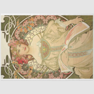 Alphonse Mucha Art Deco Art Nouveau Decoupage Tissuepapier