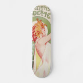 Alphonse Mucha Art Deco Persoonlijk Skateboard (Voorkant)