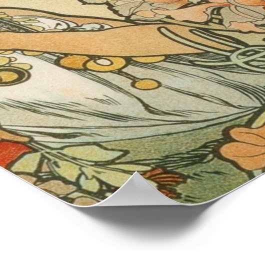 Alphonse Mucha Art Deco Poster (Hoek)