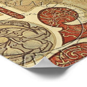 Alphonse Mucha Art Deco Poster (Hoek)