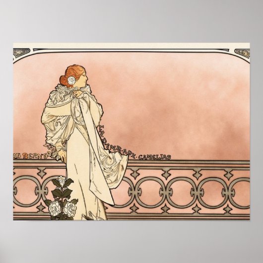 Alphonse Mucha Art Deco Poster (Voorkant)