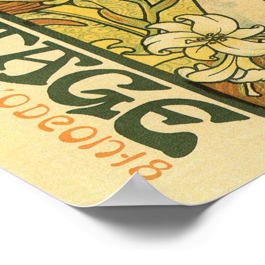 Alphonse Mucha Art Deco Poster (Hoek)