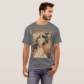 Alphonse Mucha Art Deco T-shirt (Voorkant volledig)