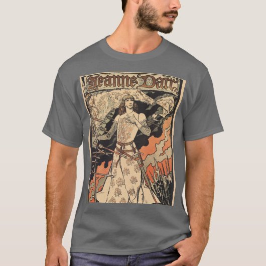 Alphonse Mucha Art Deco T-shirt (Voorkant)
