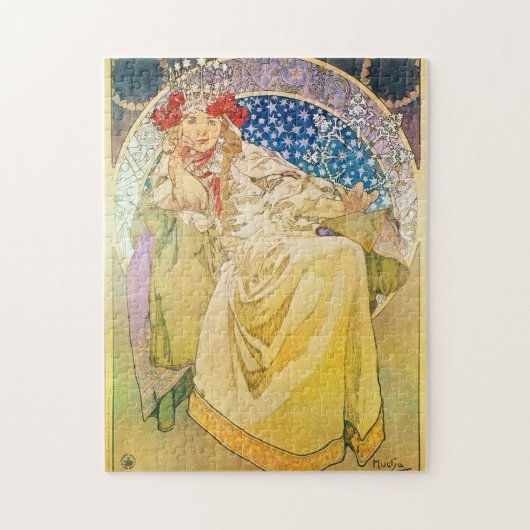 Alphonse Mucha Art Legpuzzel (Verticaal)