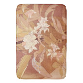 Alphonse Mucha Art Nouveau bloemdetail Badmat (Voorkant Verticaal)