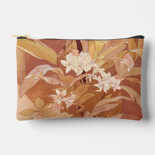 Alphonse Mucha Art Nouveau bloemdetail Etui (Voorkant)