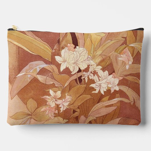 Alphonse Mucha Art Nouveau Bloemdetail Etui (Voorkant)