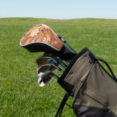 Alphonse Mucha Art Nouveau bloemdetail Golfheadcover (Insitu)