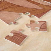 Alphonse Mucha Art Nouveau bloemdetail Legpuzzel (Zijkant)