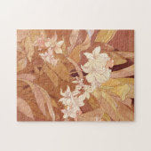 Alphonse Mucha Art Nouveau bloemdetail Legpuzzel (Horizontaal)
