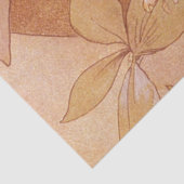 Alphonse Mucha Art Nouveau Bloemdetail Tissuepapier (Detail)