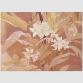 Alphonse Mucha Art Nouveau Bloemdetail Tissuepapier (Voorkant)