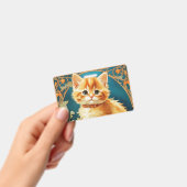 Alphonse Mucha Art Nouveau Cat Badge (Handheld)