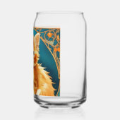 Alphonse Mucha Art Nouveau Cat Blikvorm Glas (Links)
