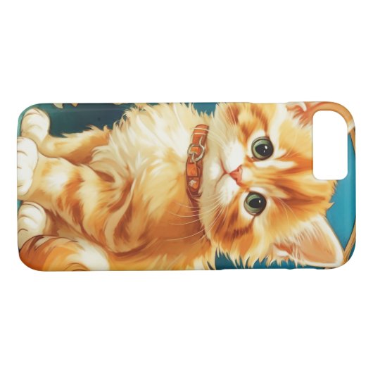 Alphonse Mucha Art Nouveau Cat Case-Mate iPhone Case (Achterkant (Horizontaal))