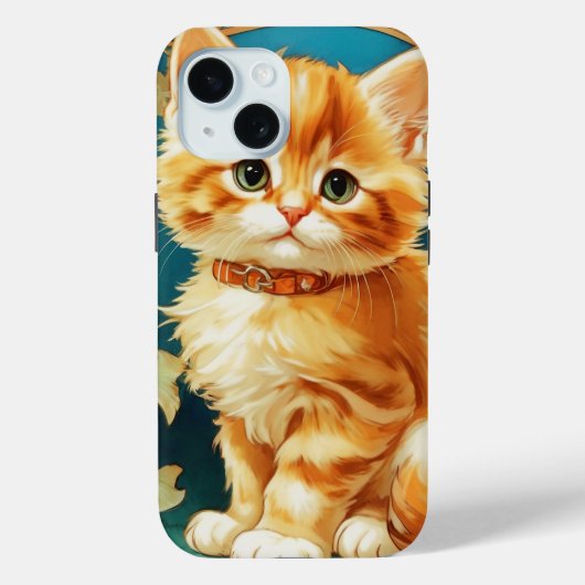 Alphonse Mucha Art Nouveau Cat Case-Mate iPhone Case (Achterkant)