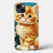 Alphonse Mucha Art Nouveau Cat Case-Mate iPhone Case (Achterkant)