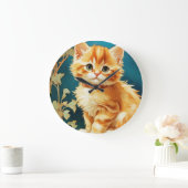 Alphonse Mucha Art Nouveau Cat Grote Klok (Huis)