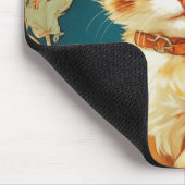 Alphonse Mucha Art Nouveau Cat Muismat (Hoek)