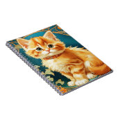 Alphonse Mucha Art Nouveau Cat Notitieboek (Rechterzijde)