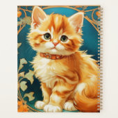 Alphonse Mucha Art Nouveau Cat Planner (Achterkant)