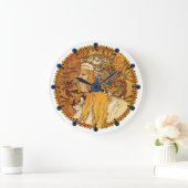 Alphonse Mucha Art Nouveau Clock Grote Klok (Huis)