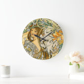 Alphonse Mucha Art Nouveau Clock Grote Klok (Huis)