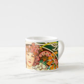 Alphonse Mucha Art Nouveau Daydrodroom Espresso Kop (Voorkant rechts)