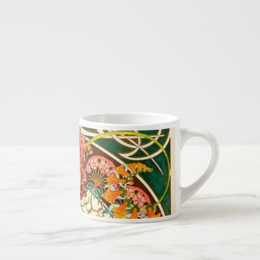 Alphonse Mucha Art Nouveau Daydrodroom Espresso Kop (Rechts)