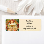 Alphonse Mucha Art Nouveau Daydrodroom Etiket (Insitu)