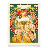 Alphonse Mucha Art Nouveau Daydrodroom Foto Afdruk (Voorkant)