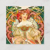 Alphonse Mucha Art Nouveau Daydrodroom Informatiekaartje (Voorkant)