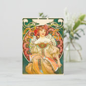 Alphonse Mucha Art Nouveau Daydrodroom Kaart (Staand voorkant)