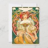 Alphonse Mucha Art Nouveau Daydrodroom Kaart (Voorkant)