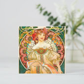 Alphonse Mucha Art Nouveau Daydrodroom Kaart (Staand voorkant)
