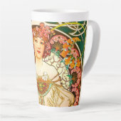 Alphonse Mucha Art Nouveau Daydrodroom Latte Mok (Rechterhoek)