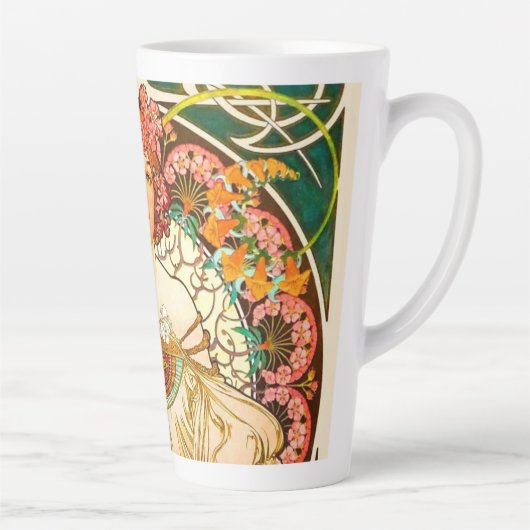 Alphonse Mucha Art Nouveau Daydrodroom Latte Mok (Rechts)