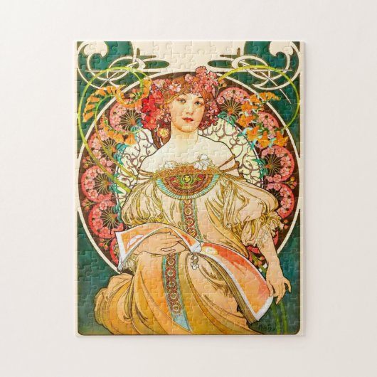 Alphonse Mucha Art Nouveau Daydrodroom Legpuzzel (Verticaal)