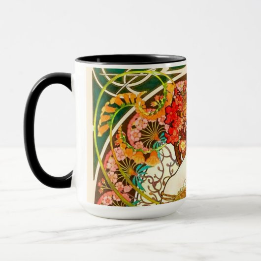 Alphonse Mucha Art Nouveau Daydrodroom Mok (Links)