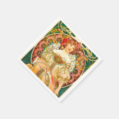 Alphonse Mucha Art Nouveau Daydrodroom Servet (Hoek)