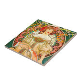Alphonse Mucha Art Nouveau Daydrodroom Tegeltje (Zijkant)