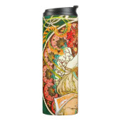 Alphonse Mucha Art Nouveau Daydrodroom Thermosbeker (Gedraaid links)