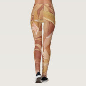 Alphonse Mucha Art Nouveau Floral Detail Leggings (Achterkant)