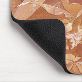 Alphonse Mucha Art Nouveau Floral Detail Muismat (Hoek)