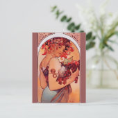 Alphonse Mucha, Art nouveau, , fruit, reproduct Briefkaart (Staand voorkant)