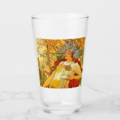 Alphonse Mucha Art Nouveau Herfst Glas (Voorkant)