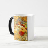 Alphonse Mucha Art Nouveau Herfst Magische Mok (Voorkant links)